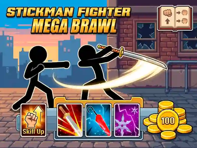 Mchezo Stickman Fighter Mega Brawl online