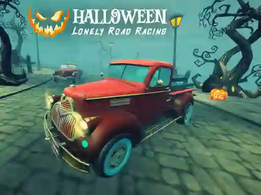 Mchezo Halloween Lonely Road Racing online