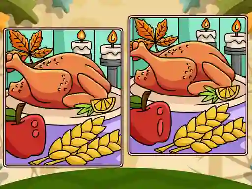 Mchezo Thanksgiving Spot The Differences online