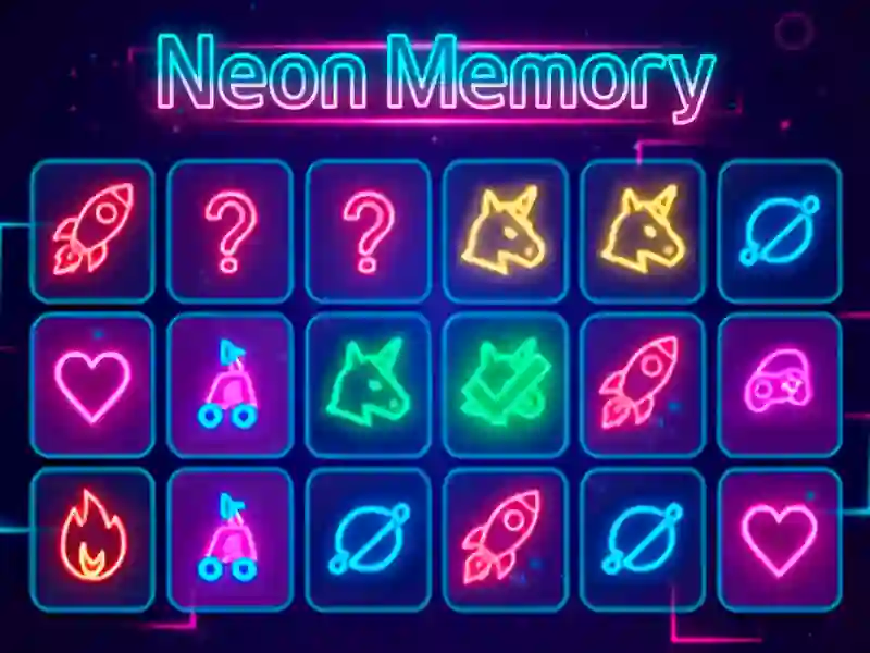 Mchezo Neon Memory online