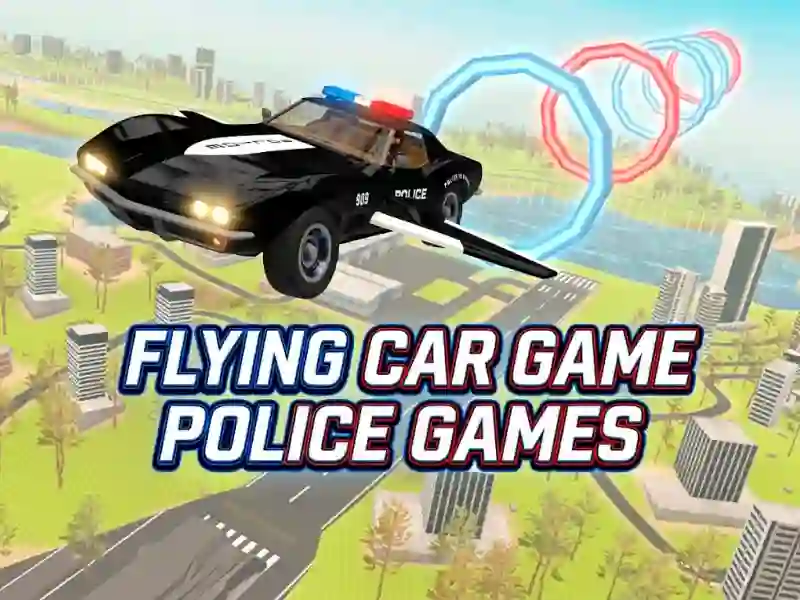 Mchezo Flying Car Game Police Games online