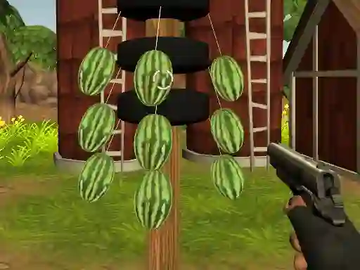Mchezo Watermelon Shooter online