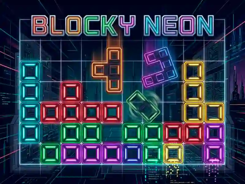 Mchezo Blocky Neon online