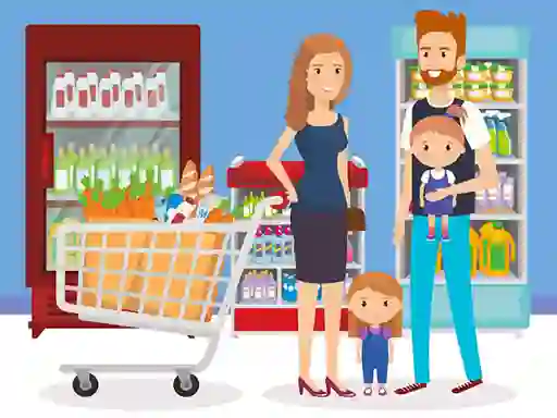 Mchezo Happy Shopping Jigsaw online