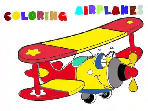 Mchezo Coloring Book Airplane 2 online