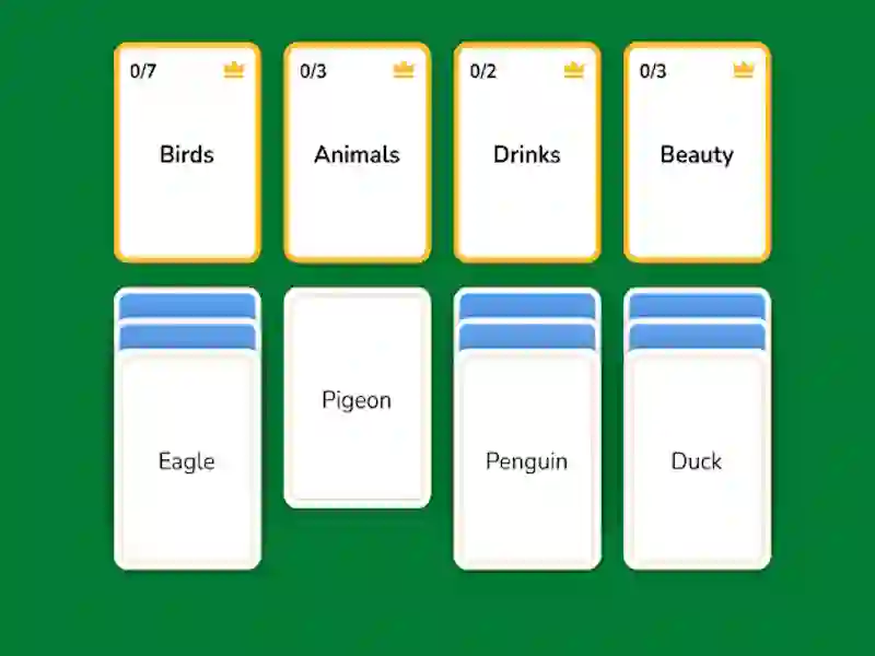 Mchezo Word Solitaire online