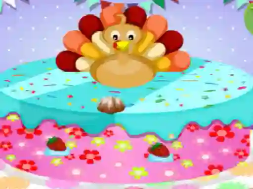 Mchezo Happy Thanksgiving Cake Master online