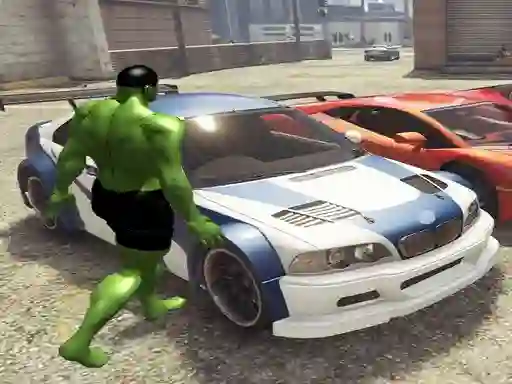 Mchezo Chained Car vs Hulk online