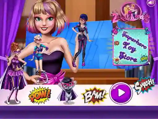 Mchezo Superhero Toy Shop online