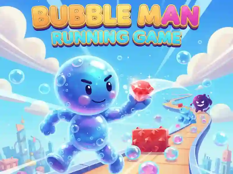Mchezo Bubble Man Running Game online