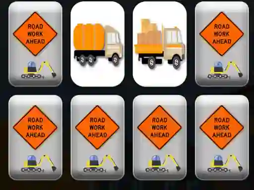 Mchezo Work Trucks Memory online