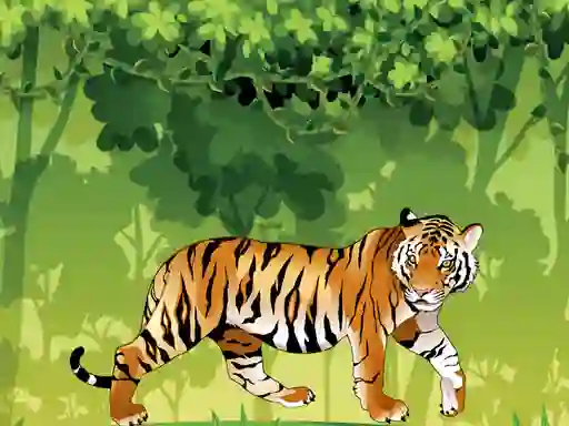 Mchezo Angry Tiger Coloring online