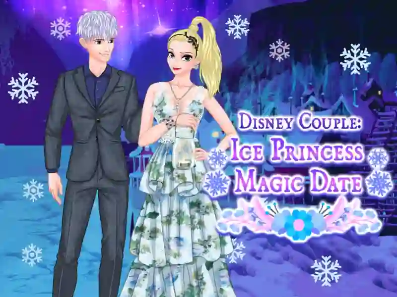 Mchezo Ice Couple Princess Magic Date online