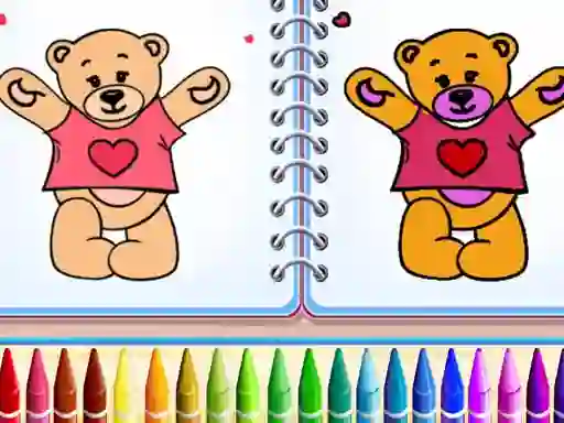 Mchezo Cute Teddy Bear Colors online