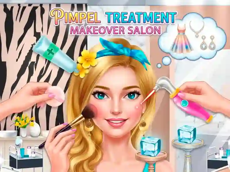 Mchezo Pimple Treatment Makeover Salon online