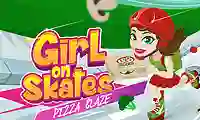 Mchezo Girl on Skates Pizza Mania online