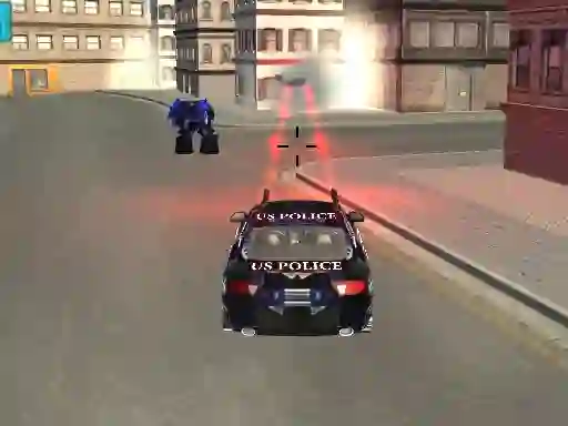 Mchezo US Police Robot Transform: Robot  fighting games online