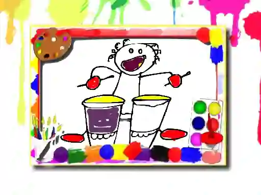 Mchezo Music Coloring Book online