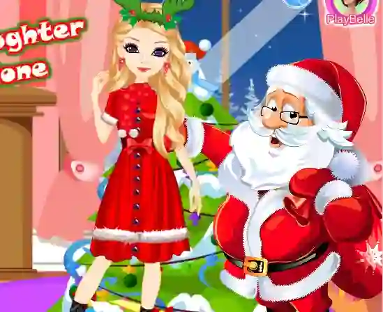 Mchezo Santa's Daughter Home Alone online