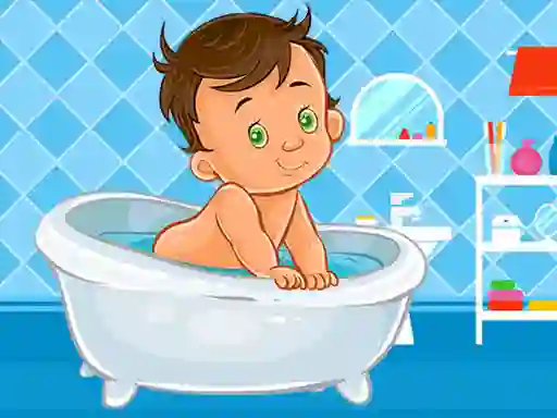 Mchezo Baby Bath Jigsaw online