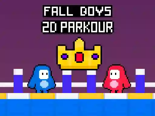 Mchezo Fall Boys 2D Parkour online