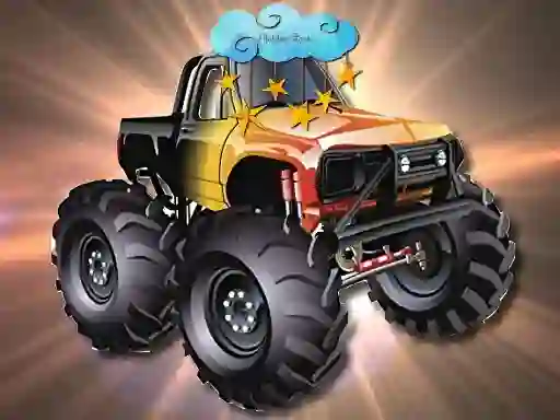 Mchezo Cartoon Trucks Hidden Stars online