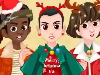 Mchezo Stranger things Christmas party online