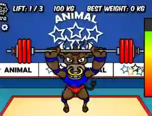 Mchezo Animal Olympics Weight Lifting online