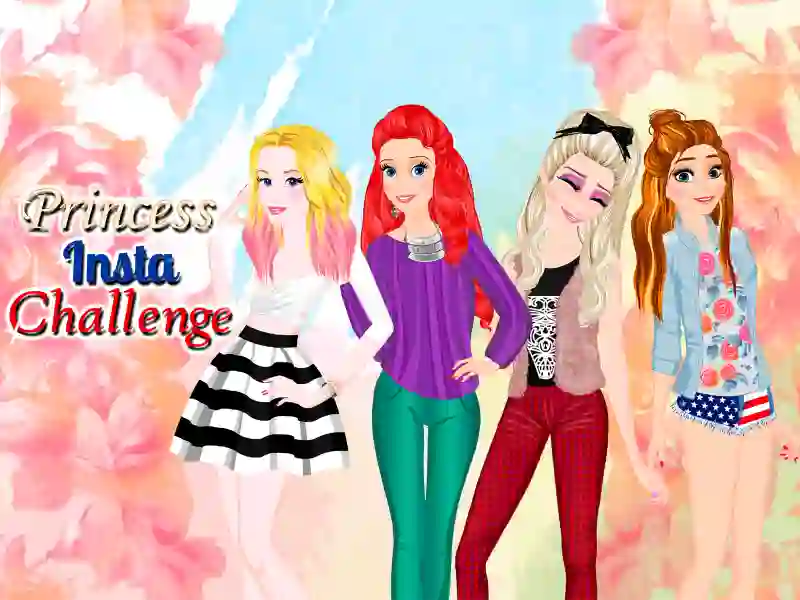 Mchezo Princesses: Instagram Challenge online