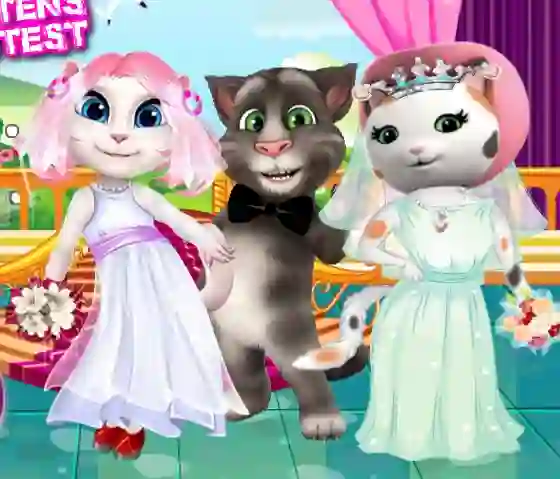 Mchezo White Kittens Bride Contest online