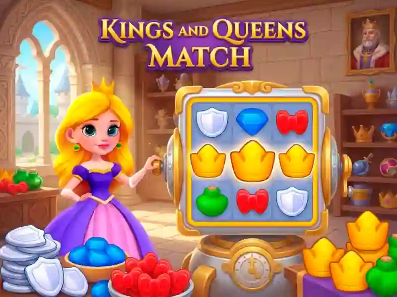 Mchezo Kings and Queens Match online