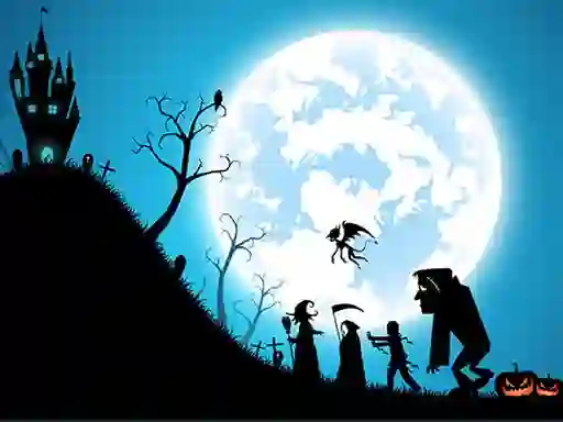 Mchezo Happy Halloween Jigsaw online