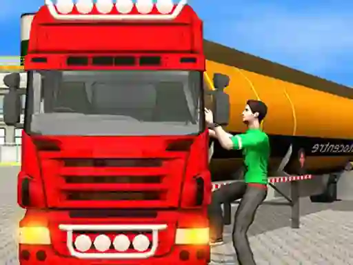 Mchezo Oil Tanker Transporter Truck Simulator online