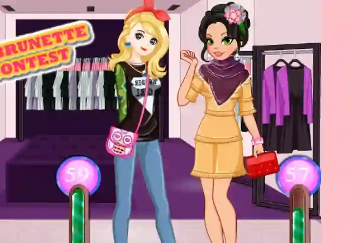 Mchezo Blonde Vs Brunette Beauty Contest online