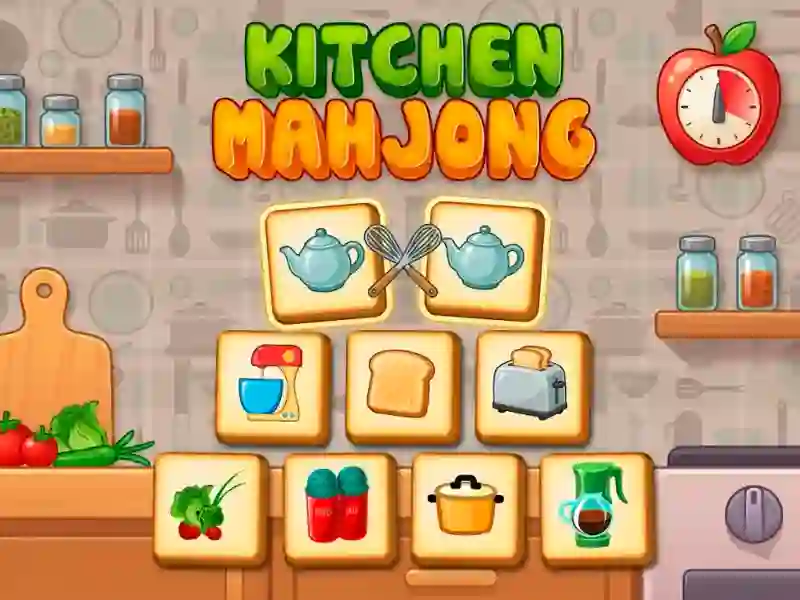 Mchezo Kitchen mahjong online