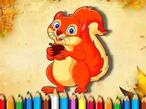 Mchezo Squirrel Coloring Book online