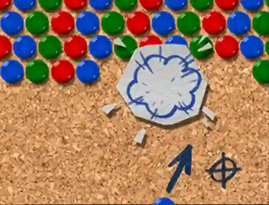 Mchezo Pinboard Bubble Shooter online