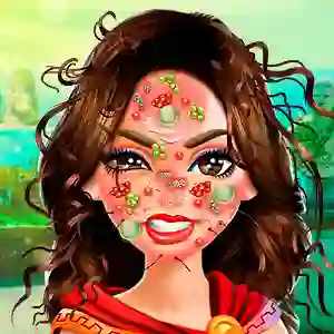 Mchezo Wonder Woman Face Care online