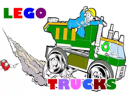 Mchezo Lego Trucks Coloring online