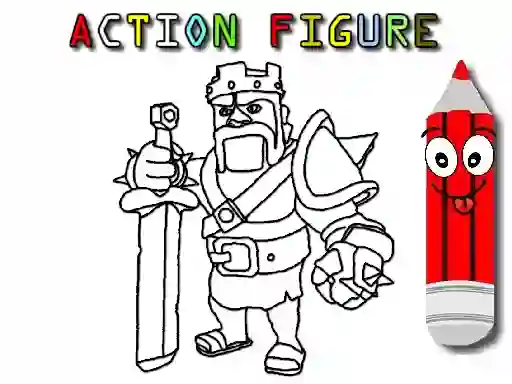 Mchezo Back To School: Action Figure Coloring online