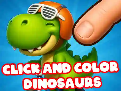 Mchezo Click And Colors Dinosaurs online