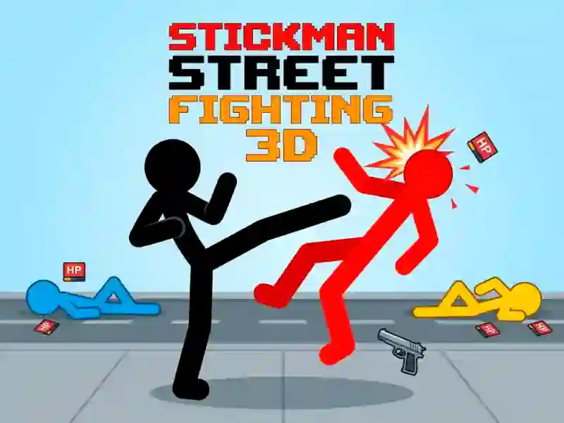 Mchezo Stickman Street Fighting 3d online