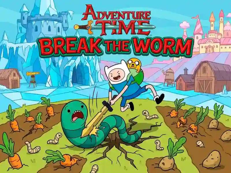Mchezo Adventure Time Break the Worm online