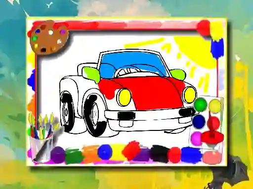 Mchezo Cartoon Cars Coloring Book online