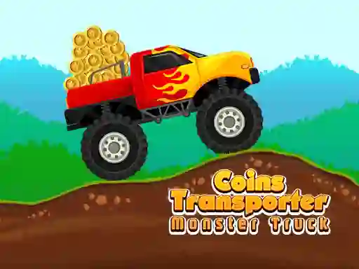 Mchezo Coins Transporter Monster Truck online