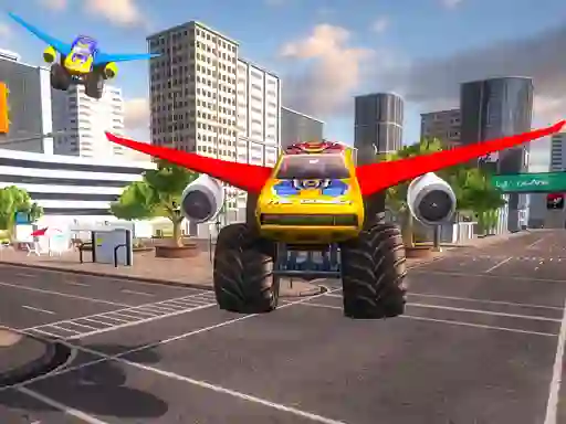 Mchezo Real Flying Truck Simulator 3d online