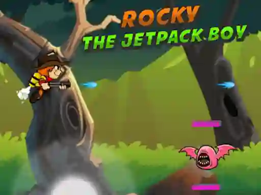 Mchezo Rocky The Jetpack Boy online