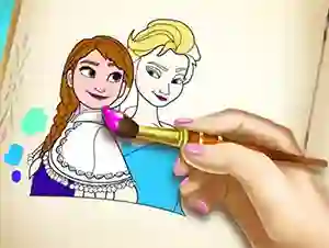 Mchezo Ice Kingdom Coloring Book online