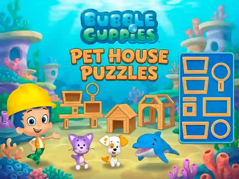 Mchezo Bubble Guppies Pet House Puzzles online