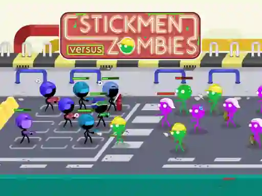 Mchezo Stickmen Versus Zombies online